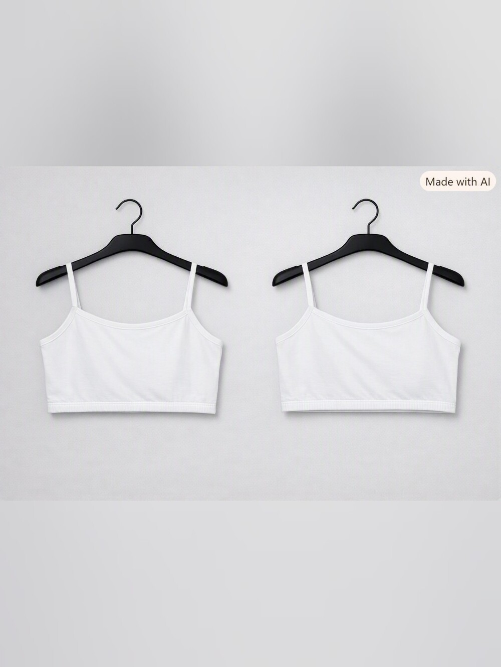 Fruit of the Loom White Women's Cropped Cami Tank